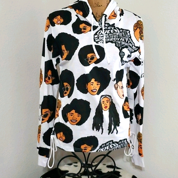 ON FIRE 'Black Women Are Magic Hoodie Lrg - Picture 5 of 7